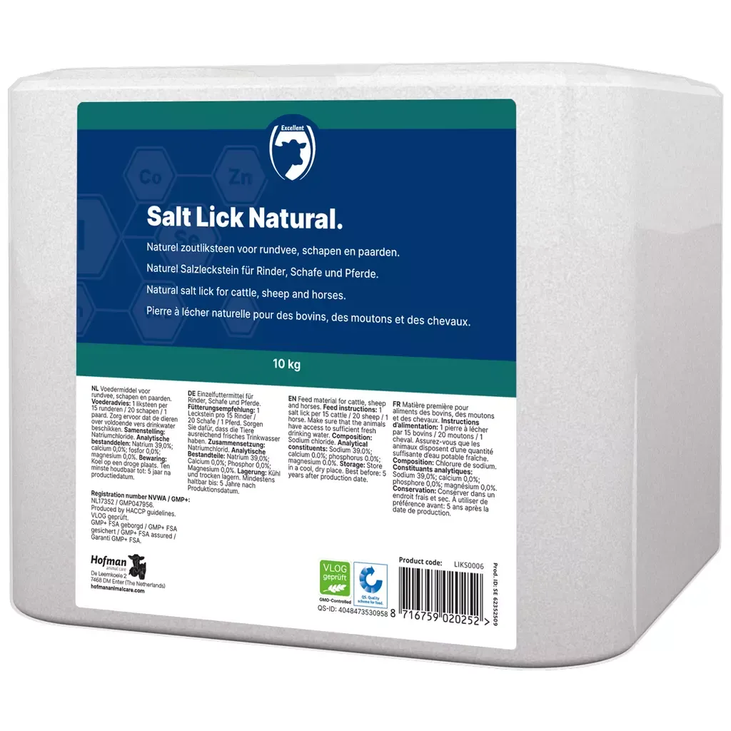 Hochwertiger natürlicher Leckstein 10 kg – Pferde, Rinder, Schafe