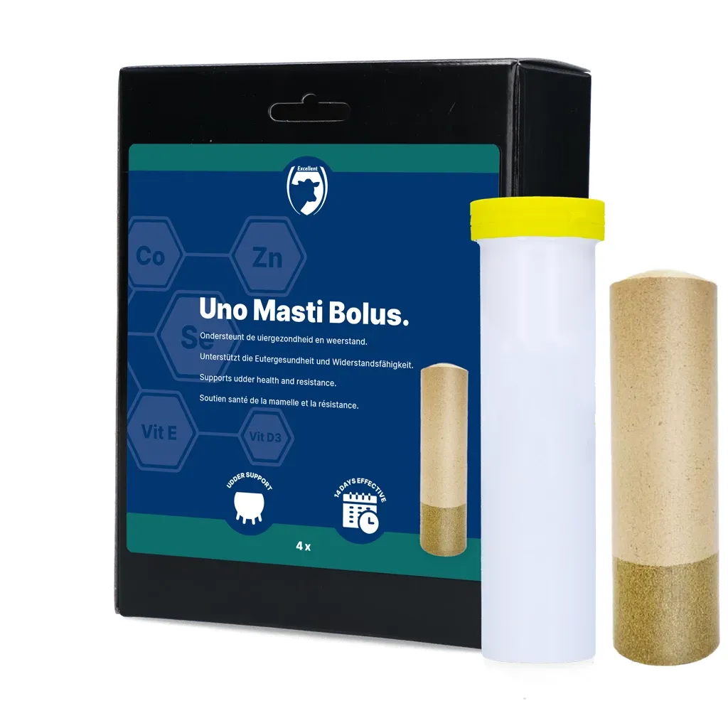 UNO Masti Bolus – Vitamin E, Zink, Selen – Ergänzungsfuttermittel für Milchkühe 4 Stück