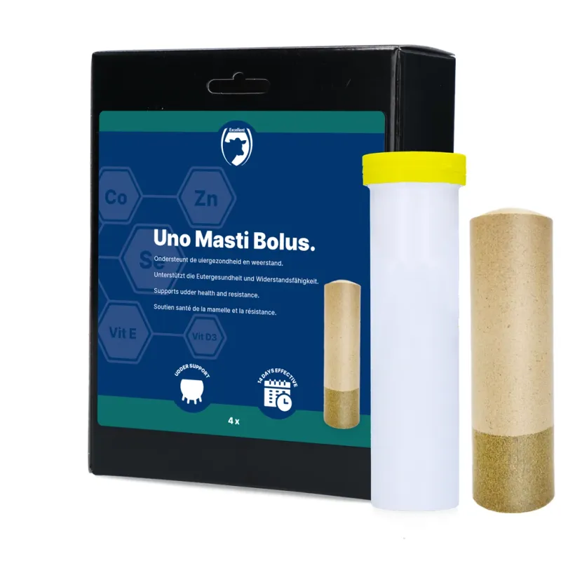 UNO Masti Bolus – Vitamin E, Zink, Selen – Ergänzungsfuttermittel für Milchkühe 4 Stück