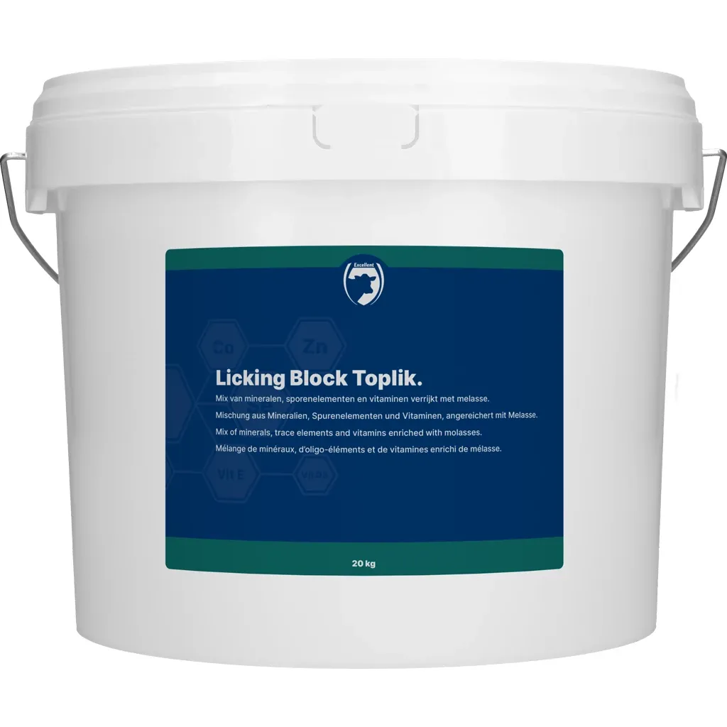 Toplik Leckblock – Rinder/Jungrinder – 20 kg – Mineralien, Vitamine, Energie