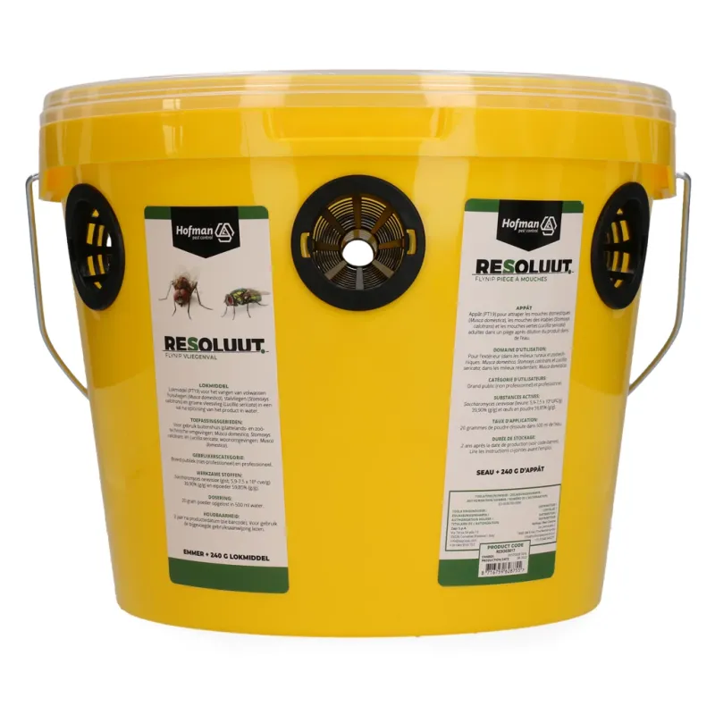 FlyNip Fliegenfalle – Schädlingsfalle – 240 g Lockstoff – Umweltfreundlich