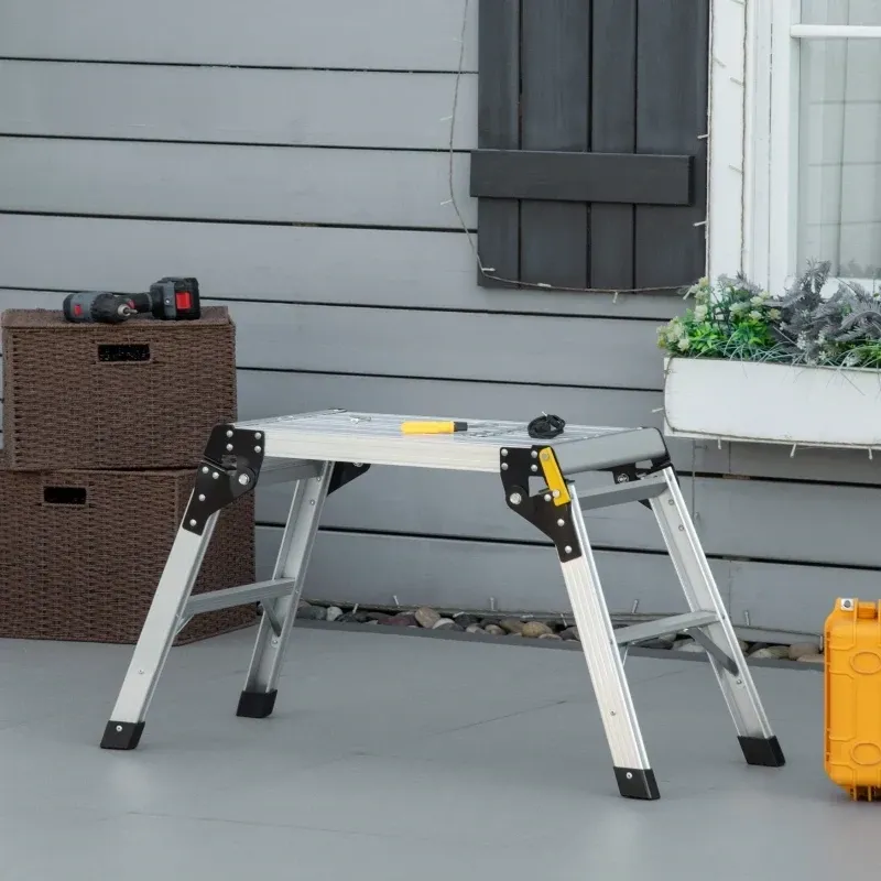 Alu-Arbeitsplattform Arbeitsbühne, klappbar, rutschfest