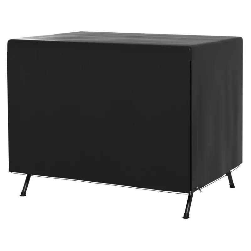 Gartenmöbelabdeckung Schutzhülle für Gartenschaukel wasserdicht Grösse 2,15L x 1,55B x 1,5H m PE Schwarz