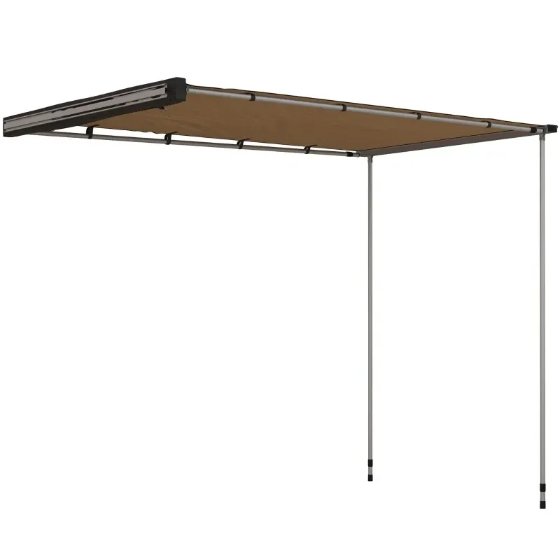 Autozelt Dachzelt Wetterbeständig 160 × 250 × 125–225 cm, Khaki
