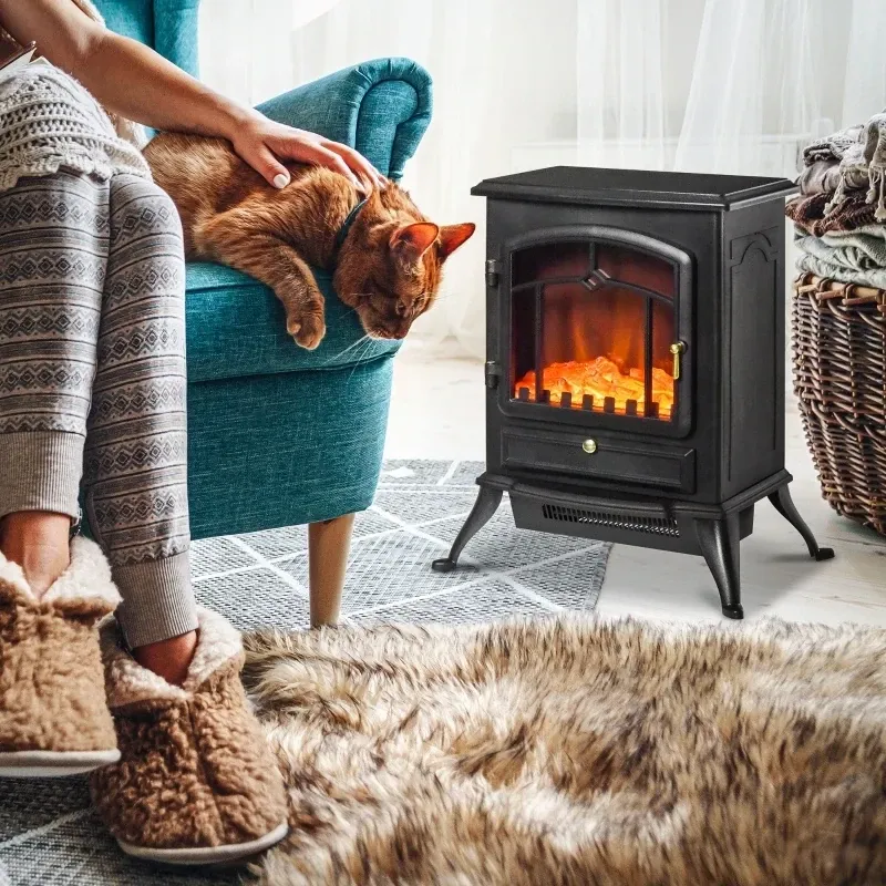 Elektrokamin Standkamin 1850 Watt Schwarz