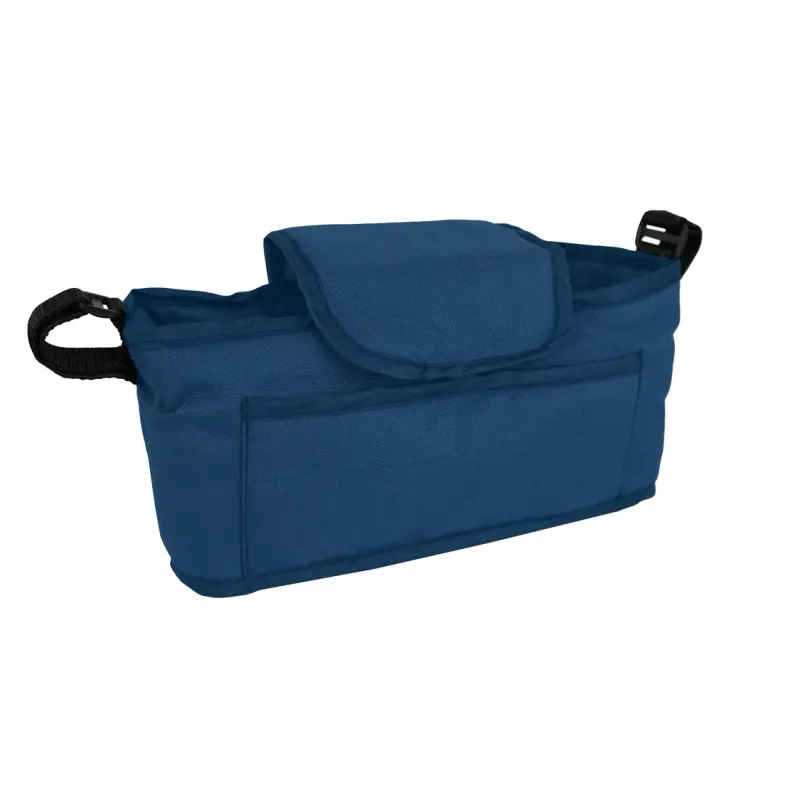 Fronttasche für Pet Stroller, Hundebuggy, Haustierwagen – Marineblau | Oxford, 2 kg, Klettbefestigung
