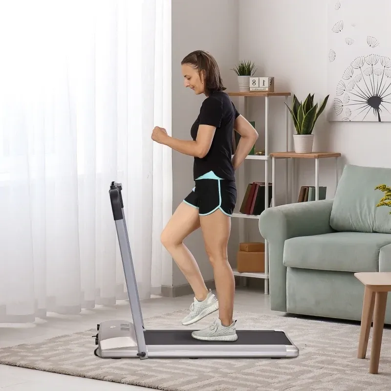 Elektrisches Laufband mit LCD Display, Faltbar Fitnessgeräte 1-10Km/h Stahl