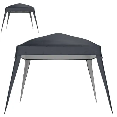 Pavillon-Ersatzdach, Ersatzplane für 3 x 3 m Gartenpavillon, Dunkelgrau Pavillon-Ersatzdach, Ersatzplane für 3 x 3 m Gartenpavillon, Dunkelgrau