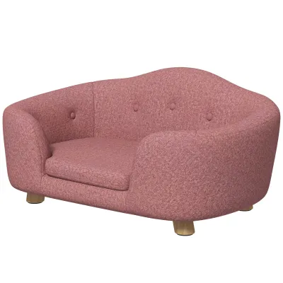 gemütliches Hundesofa, Hundebett, 70 cm x 47 cm x 30 cm rosa gemütliches Hundesofa, Hundebett, 70 cm x 47 cm x 30 cm rosa
