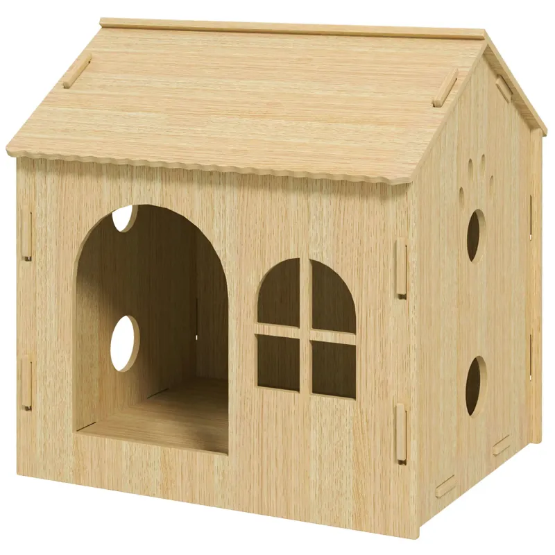Hundehütte/Katzenhaus Indoor – niedliches Design, 50x41x51cm