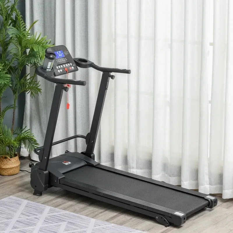 Elektrisches Laufband mit LCD-Display Faltbares Fitnessgeräte 1-14Km/h Stahl
