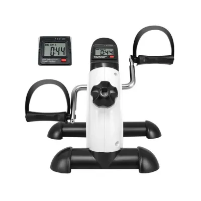 Mini Fitnessbike Heimtrainer Arm und Beintrainer mit verstellbarem Widerstand weiss