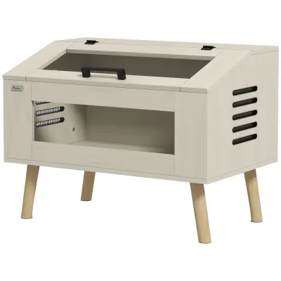 Terrarium / Vivarium mit gehärteten Glasfenstern, Deckel, 80 x 50 x 60 cm