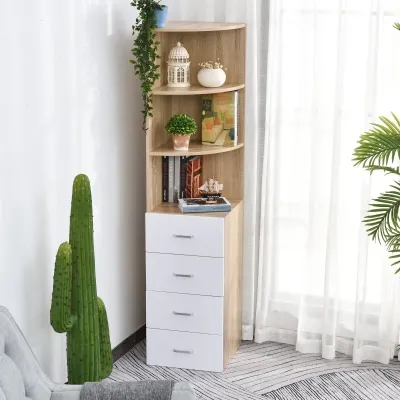 Eckbücherregal Bücherregal Wohnzimmerregal mehrstöckiges Standregal