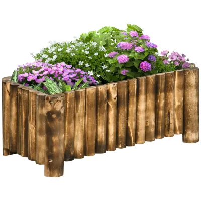Hochbeet Pflanzkasten Kräuterbeet Pflanzbeet Gemüse Blumenbeet Blumenkasten, Tannenholz 78x35x30 cm