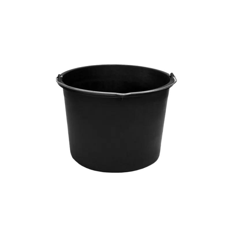 Eimer – 12 Liter – Mit Skala – Ohne Deckel – Schwarz