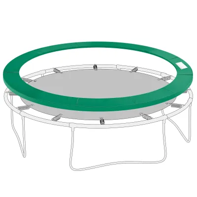 Trampolin Sicherheits-RandabdeckungØ366 cm-Grün)