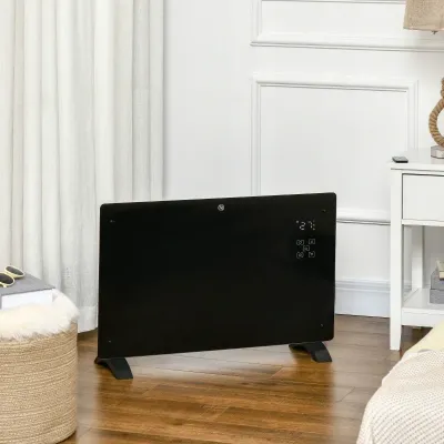 Elektroheizung 1000/2000W mit Fernbedienung, 24-Stunden-Timer, LED-Display