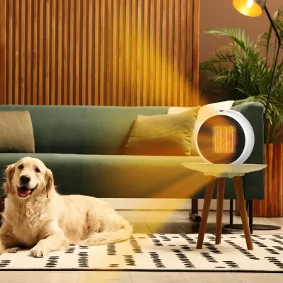 Heizlüfter Elektroheizer Heizung Weiss+Schwarz 1500 W