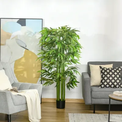 Kunstpflanze Bambusbaum 17 cm x 17 cm x 160 cm