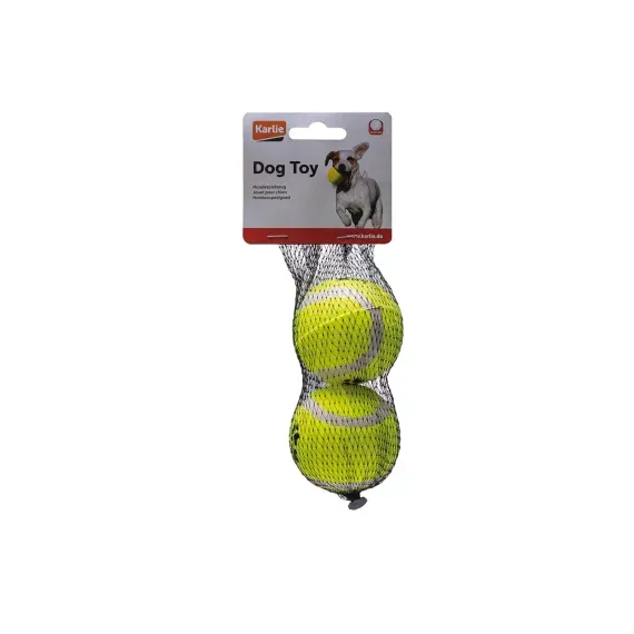 Karlie Tennisball 2er SET 6 cm, gelb, Hundespielzeug