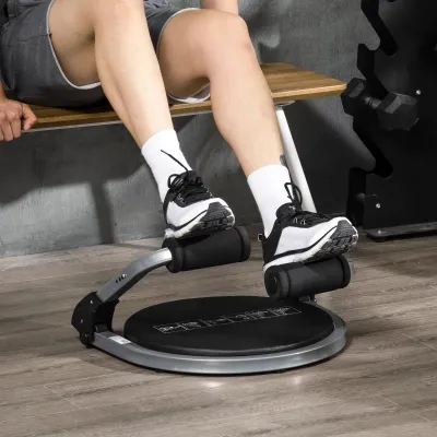 Bauchtrainer, multifunktional, 3 Widerstände, klappbar, leicht gebaut, Stahlrahmen, schwarz