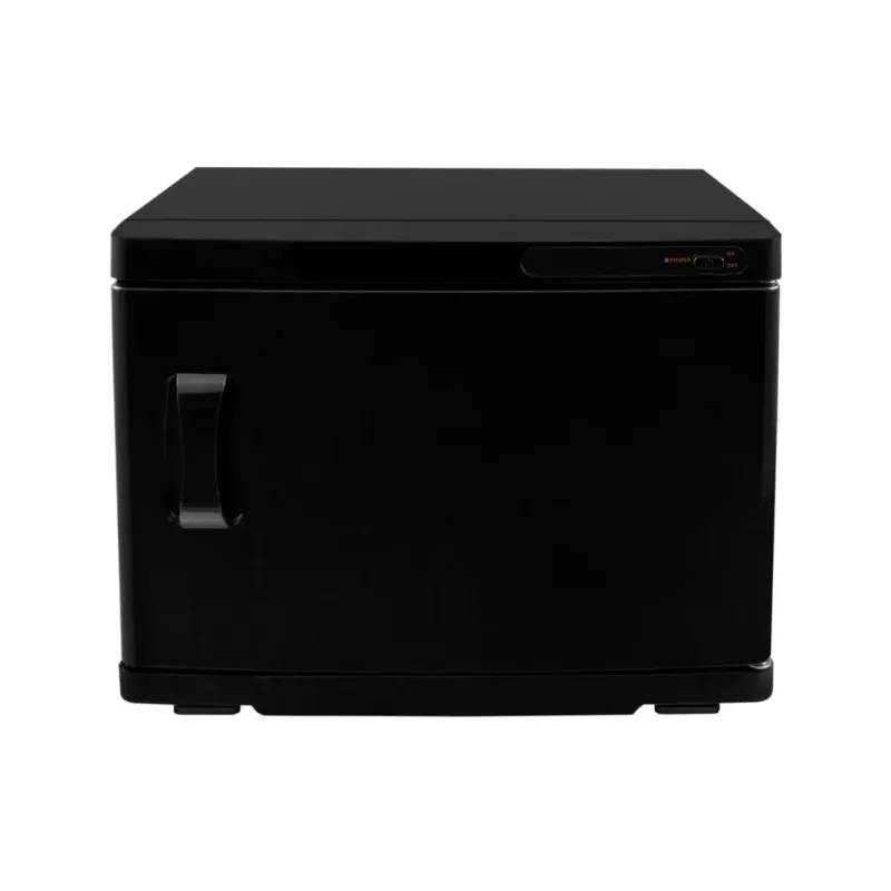 Handtuchwärmer mit UV‑Sterilisation – Schwarz | 23L, 70 Tücher, 45–70°Ct