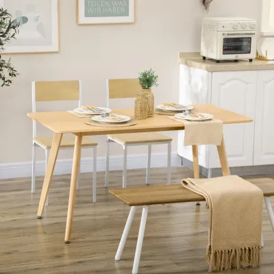 Esstisch, Küchentisch, Tischplatte in Holzoptik,