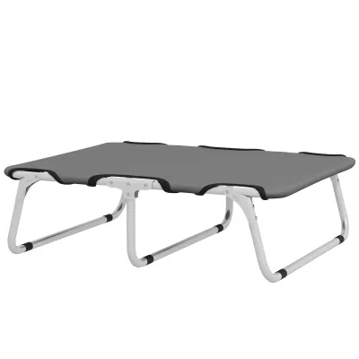 Hundebett, Katzenbett, klappbar, robust &amp; komfortabel, bis 10kg, 71x58x20cm, Grau