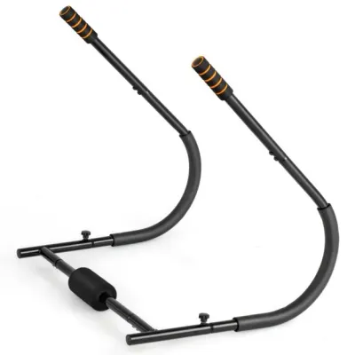 Klappbarer Bauchtrainer mit gepolsterter Kopfstütze AB Trainer Bauchmuskeltrainer Bauch Trainingsgerät schwarz