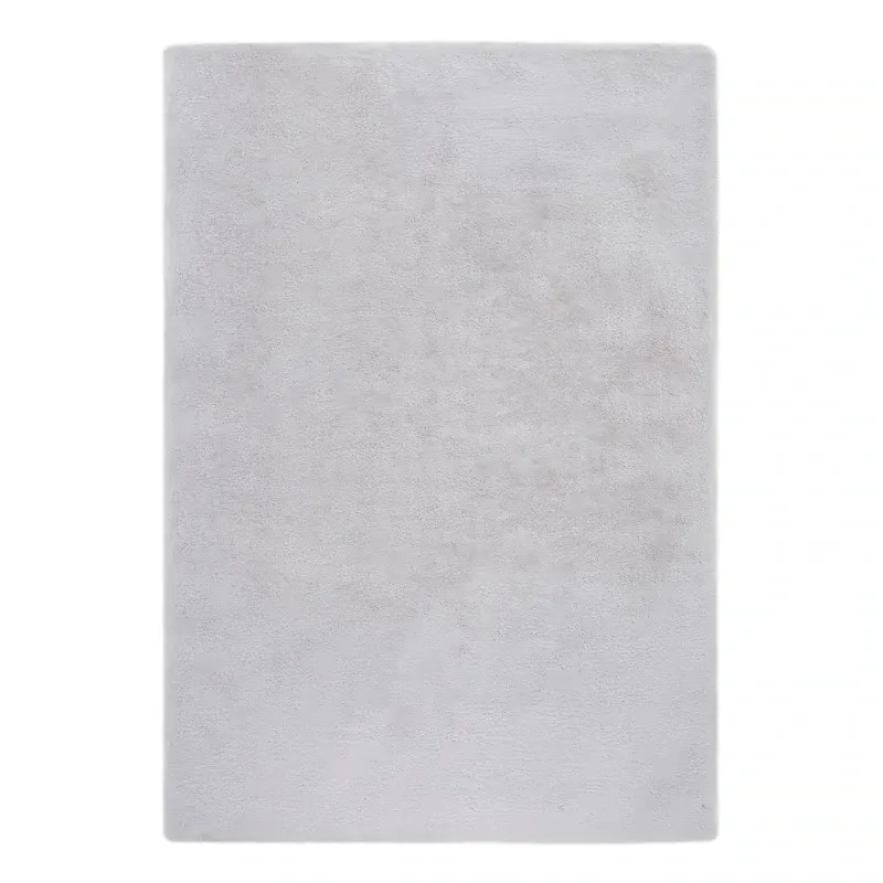 Teppich Hochflor Grau 60 x 120 x 3,5 cm