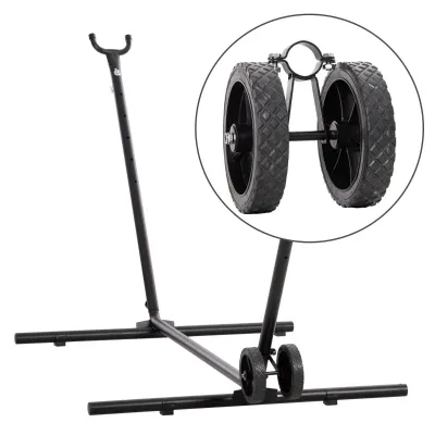 Rad-Kit für Hängemattenständer, 20 cm x 18 cm x 18 cm, Schwarz