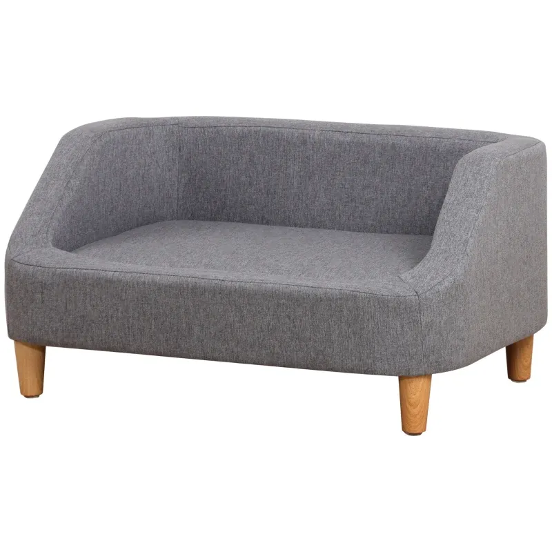 Hundesofa Hundebett skandinavisch 75 x 55 x 39 cm - Grau
