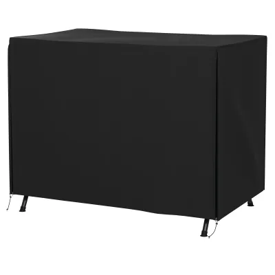 Abdeckung für Gartenschaukel, Schutzhülle für Hollywoodschaukel, Abdeckhaube, wasserfest, 205 x 124 x 164 cm, Schwarz
