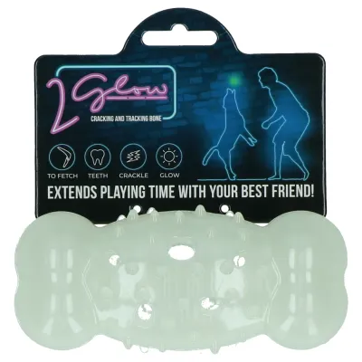 Glow Cracking &amp; Tracking Bone – Leuchtender Hundeknochen