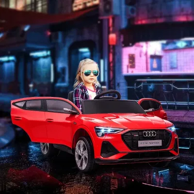 Audi e-tron Sportback Kinder-Elektroauto, bis 5 km/h, rot
