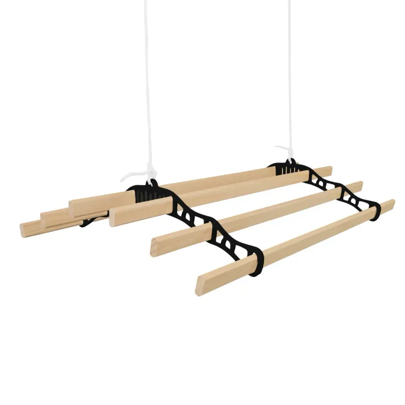 viktorianischer 6-Latten Decken-Wäscheständer – Traditionelles Flaschenzugsystem, platzsparend &amp; robust