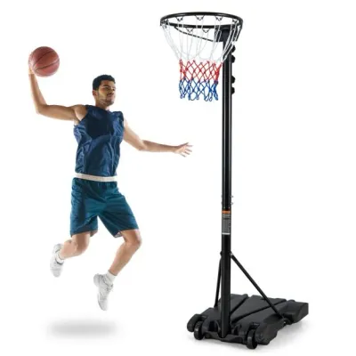Basketballkorb Outdoor Basketballständer 260-305cm Schwarz