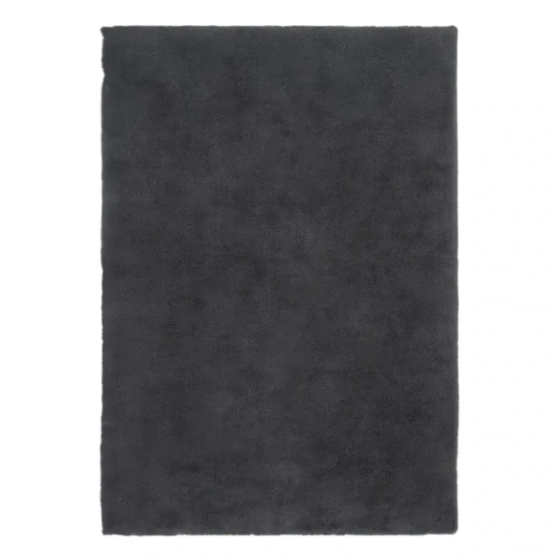 Teppich Hochflor Anthrazit 60 x 120 x 3,5 cm