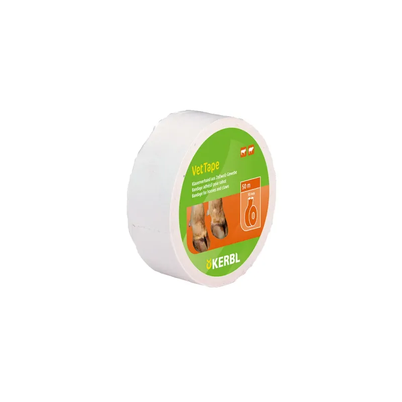 Bandage Vet Tape Klauen-/Hufverband – 50 mm x 50 m – Zwellwoll-Gewebe