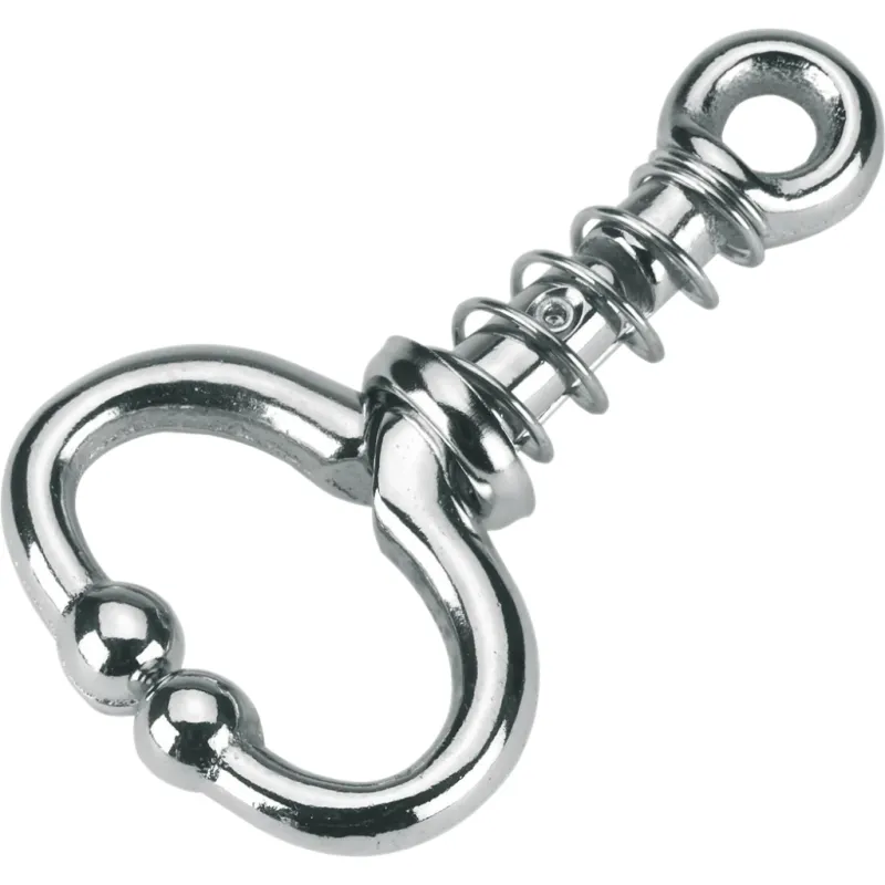 Nasenring / Bullen- und Kuhführring – Mit Feder – Silber – 9 x 13 x 3 cm