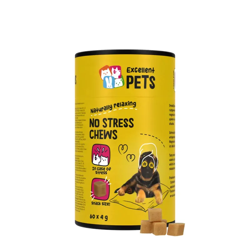 Excellent Pets No Stress Soft Chews – 60 Treats – Entspannung &amp; Stresssituationen