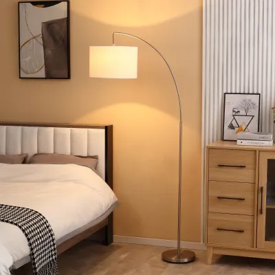 Bogenlampe, Stehlampe für Schlafzimmer, Wohnzimmer, Büro