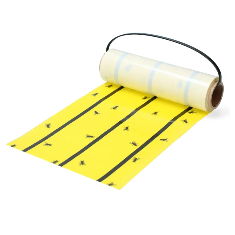 Knock Pest Fliegenkleberolle Gelb – 5 m – Fliegenfalle / Fliegenfänger