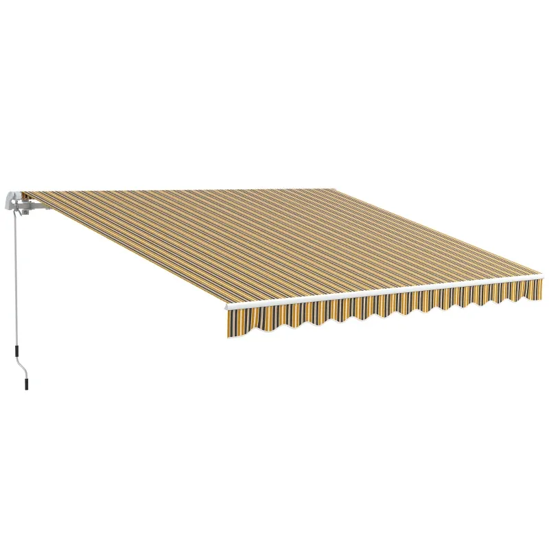 Markise Sonnenschutz Sonnenstore, 3, 5 m x 2,5 m, Gelb + Grau