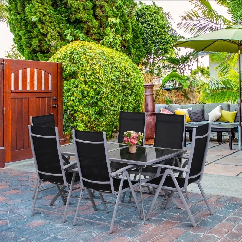 Sitzgarnitur für 6 Personen Sitzgruppe Gartengarnitur Gartenset Gartenmöbel Alu Sitzgarnitur für 6 Personen Sitzgruppe Gartengarnitur Gartenset Gartenmöbel Alu