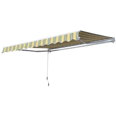Sonnenstore Markise Gelenkarmmarkise Sonnenschutz Gelb+Grau 2,95 x 2,5m Sonnenstore Markise Gelenkarmmarkise Sonnenschutz Gelb+Grau 2,95 x 2,5m