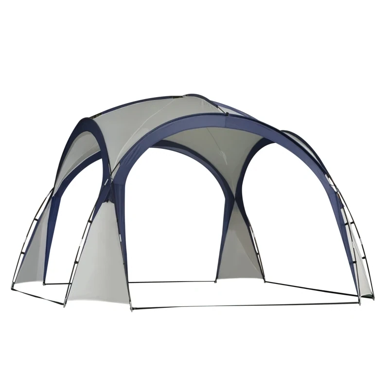 Kuppelzelt für 6-8 Personen, Pavillon | Schutz vor Sonne und Nieselregen | Cremeweiss Kuppelzelt für 6-8 Personen, Pavillon | Schutz vor Sonne und Nieselregen | Cremeweiss