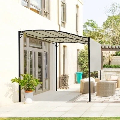 Pavillon Sonnenstore 3 x 2,5 m mit klappbarem Seitendach UV-Schutz