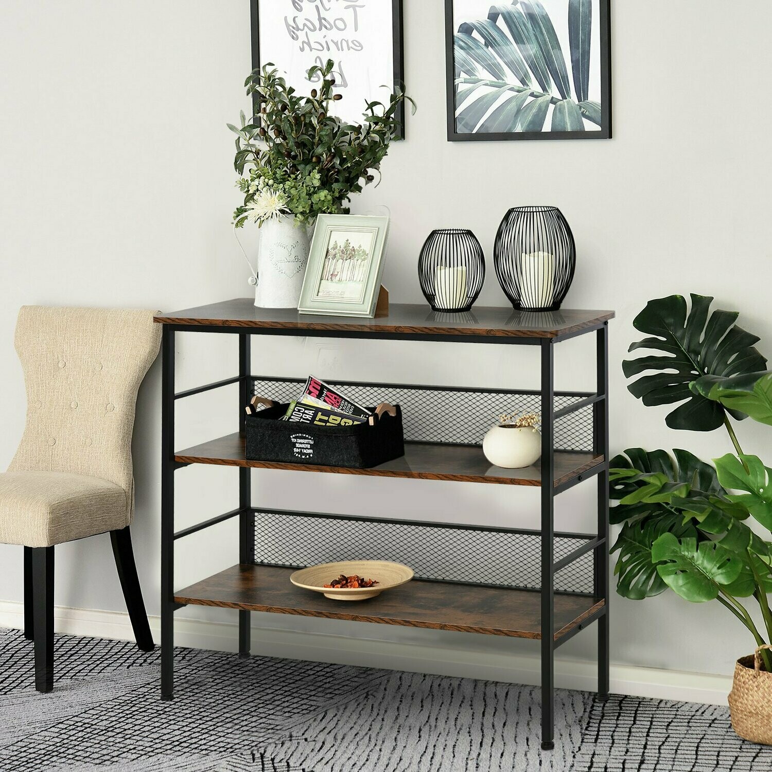 Standregal Küchenregal Industrial Style Aktenregal Braun Standregal Küchenregal Industrial Style Aktenregal Braun